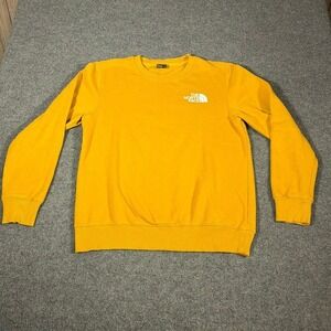 The North Face Box Nse Crew Sweatshirt Mens Medium Arrowwood Yellow